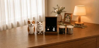 Collection card for memorial necklaces